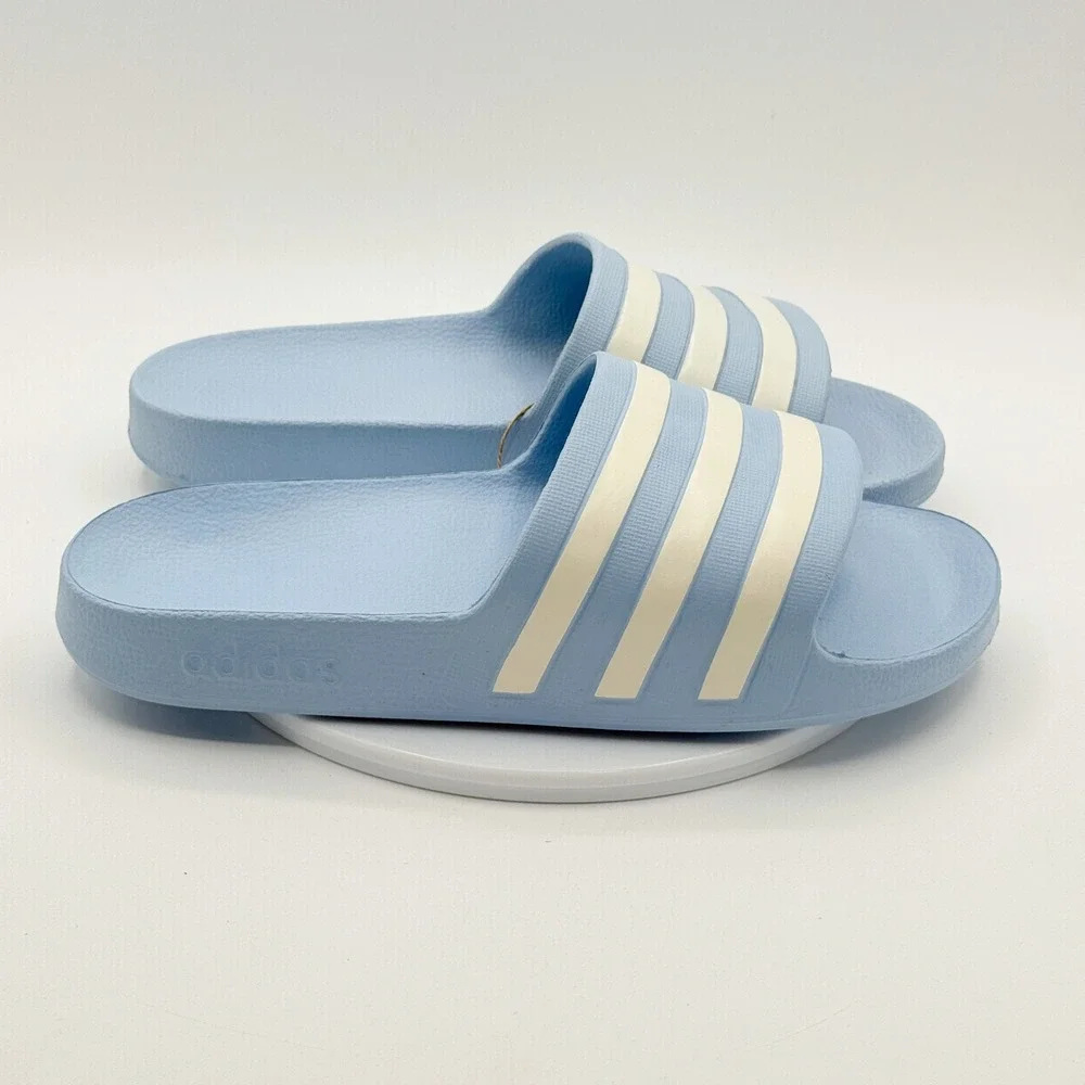 Adidas Adilette Aqua Slides Size 10 Mens Blue IE8919, NEW
